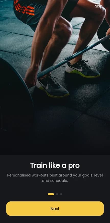 FitQuest screen 1