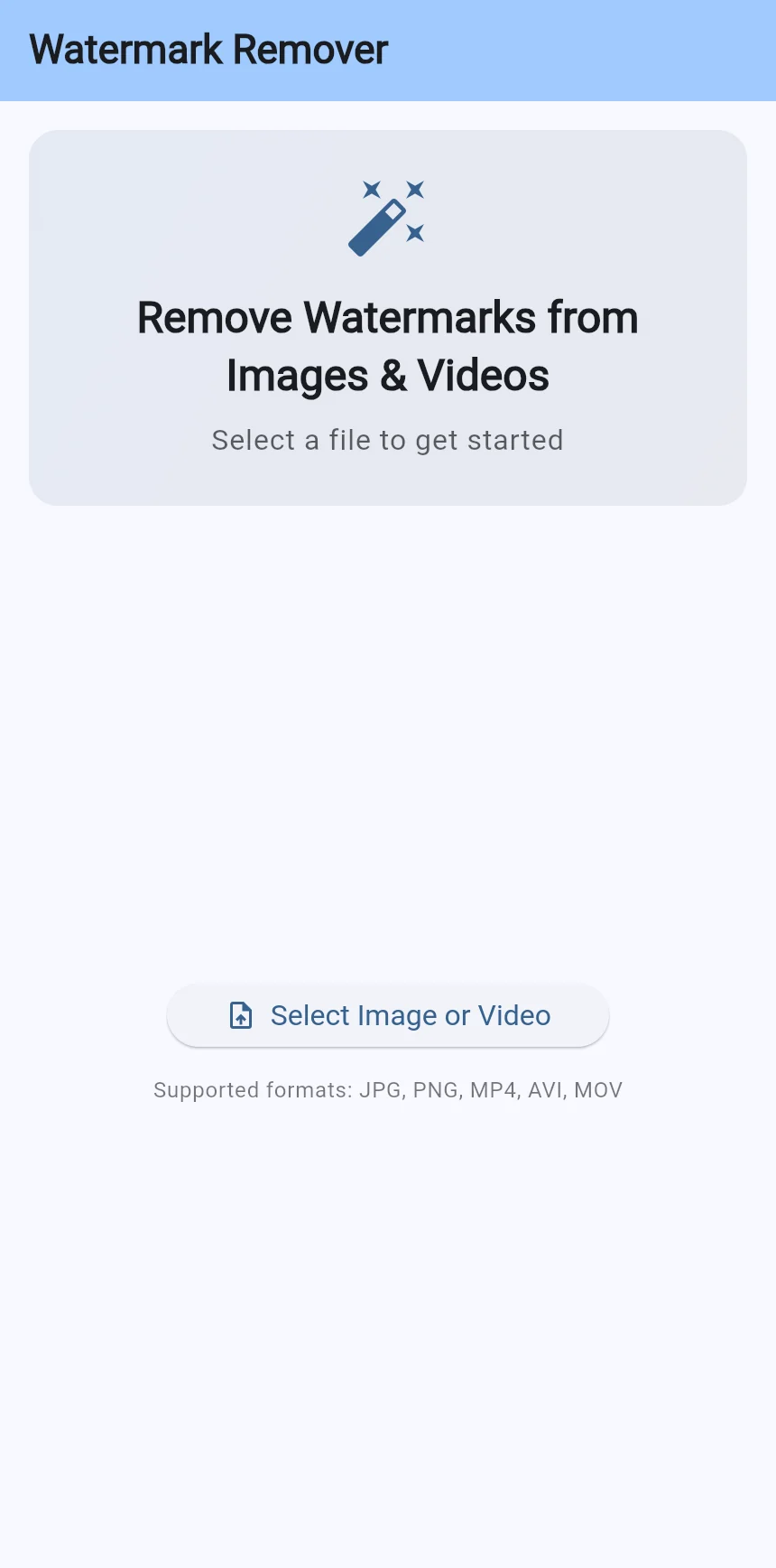 Watermark Remover screen 1